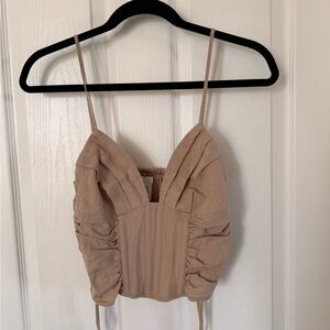 H&M Boned Corset Crop Top